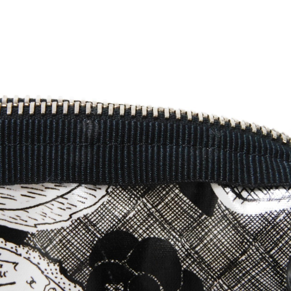 CHANEL Pouch Camellia Tick CC Mark Flower Mini Silver 26th Series Coco Nylon ... - Picture 16 of 16